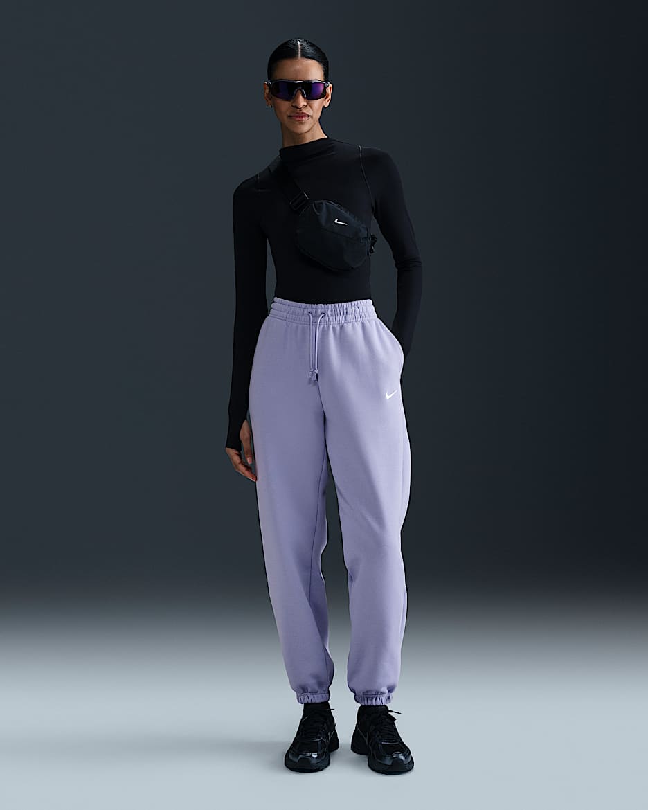 Pantalon de survêtement oversize à taille haute