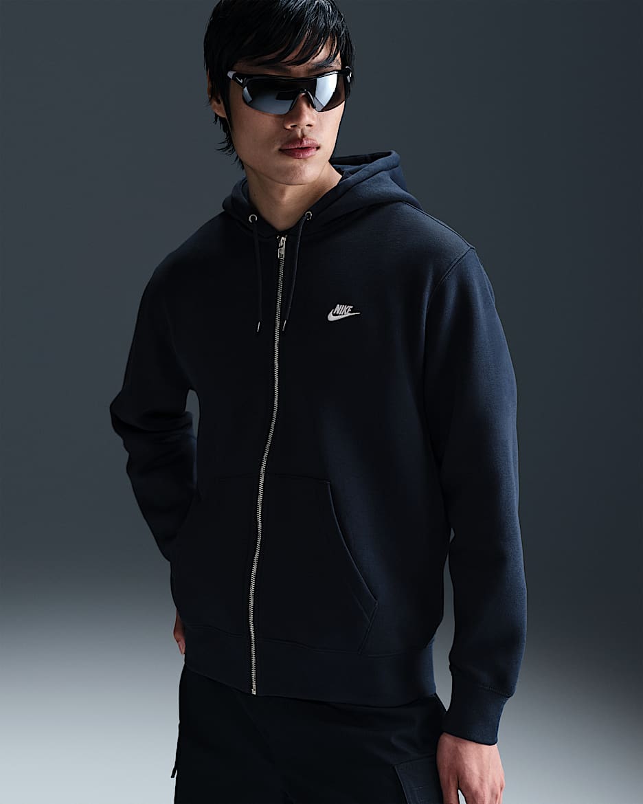 Sweat à capuche en tissu Fleece à zip