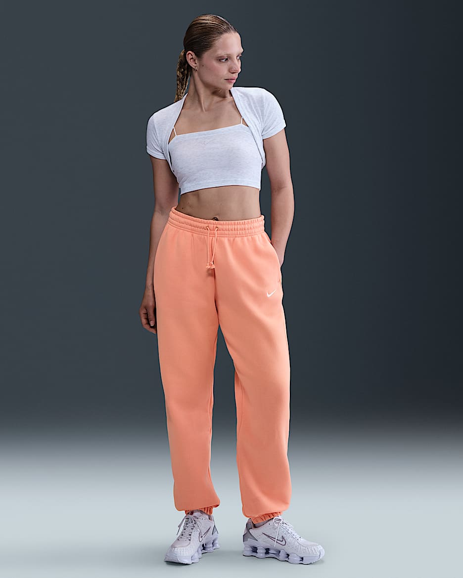 Pantalon de survêtement oversize à taille haute