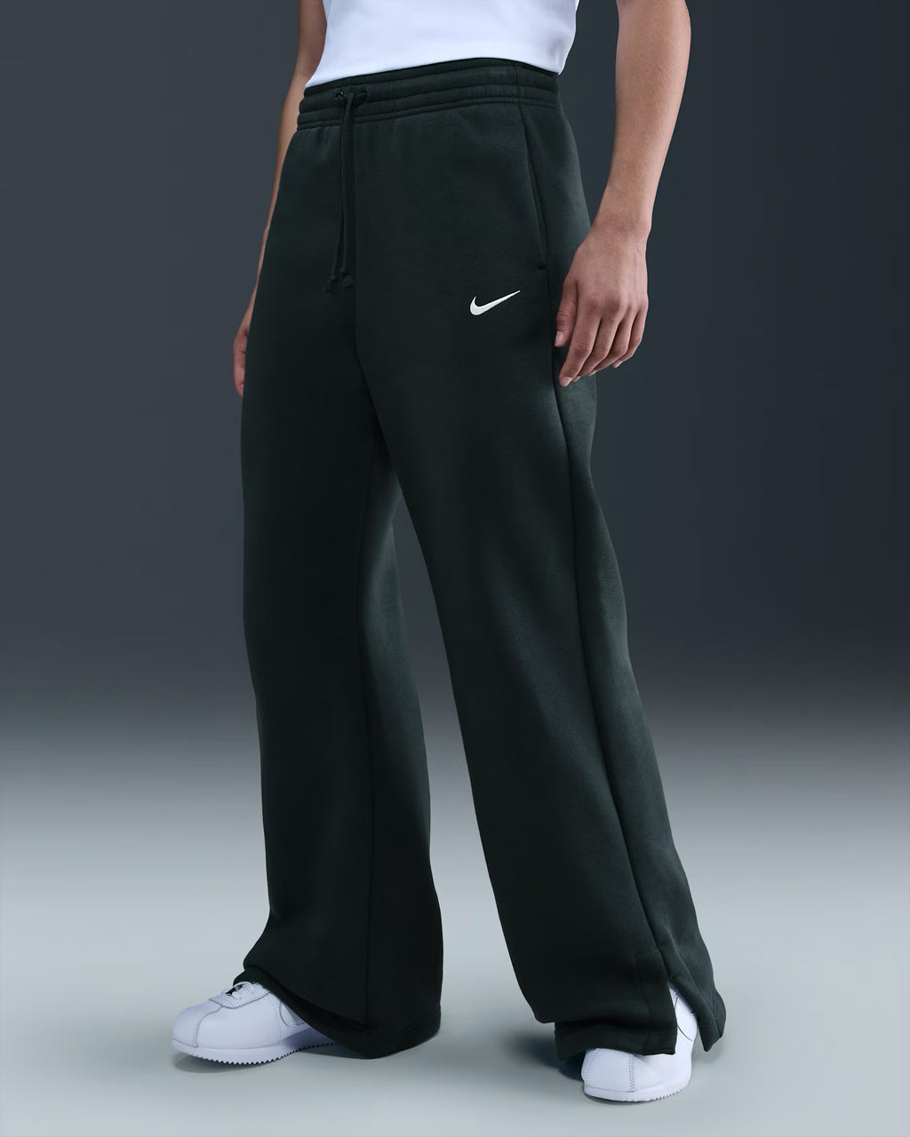 Pantalon Taille Haute à Jambes Larges