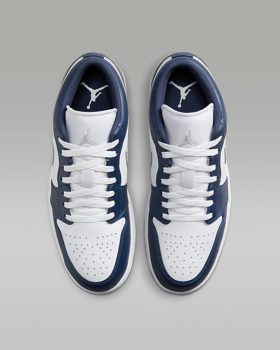 Air Jordan 1 Low - Blanc / Bleu