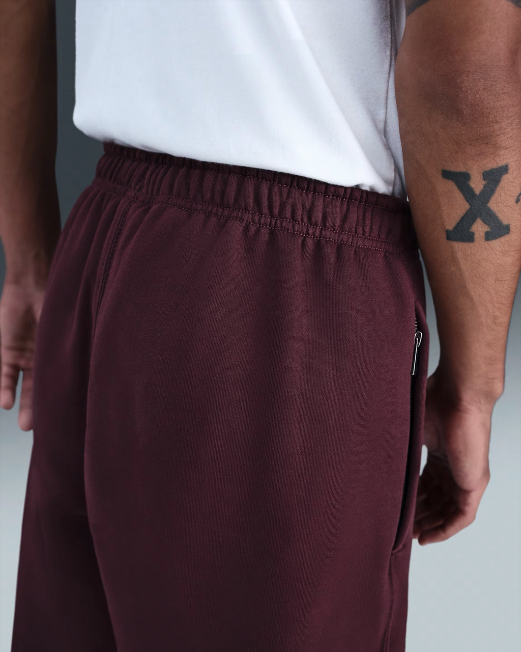 Pantalon à Revers en Fleece