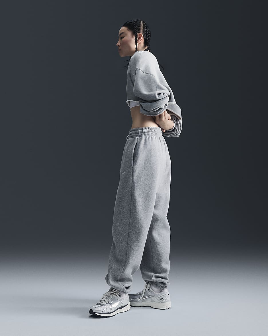 Pantalon de survêtement oversize à taille haute