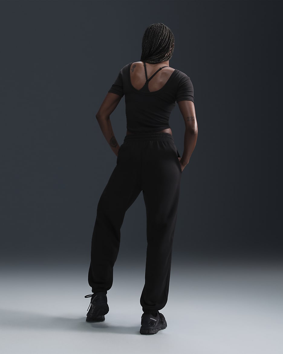 Pantalon de survêtement oversize à taille haute