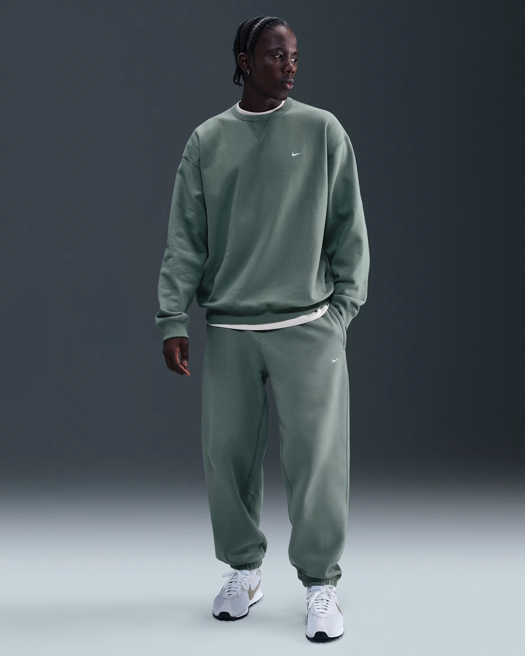 Pantalon à Revers en Fleece