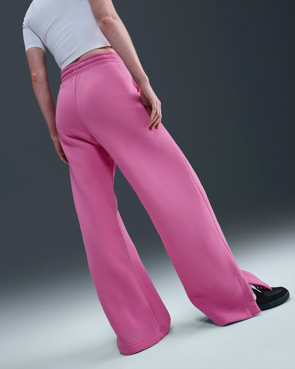Pantalon Taille Haute à Jambes Larges