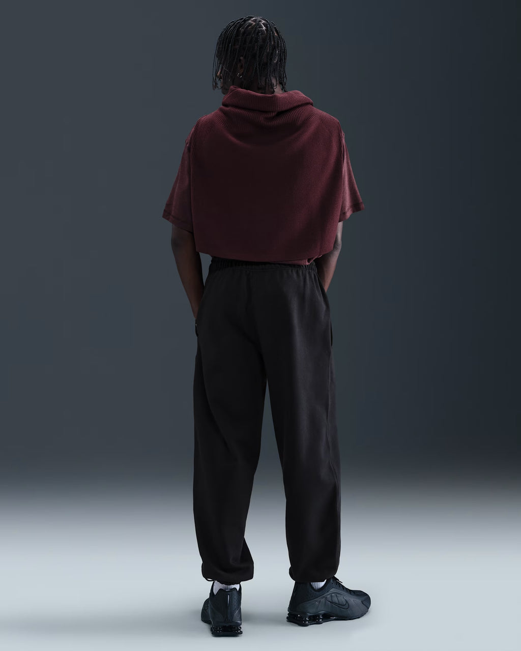 Pantalon à Revers en Fleece