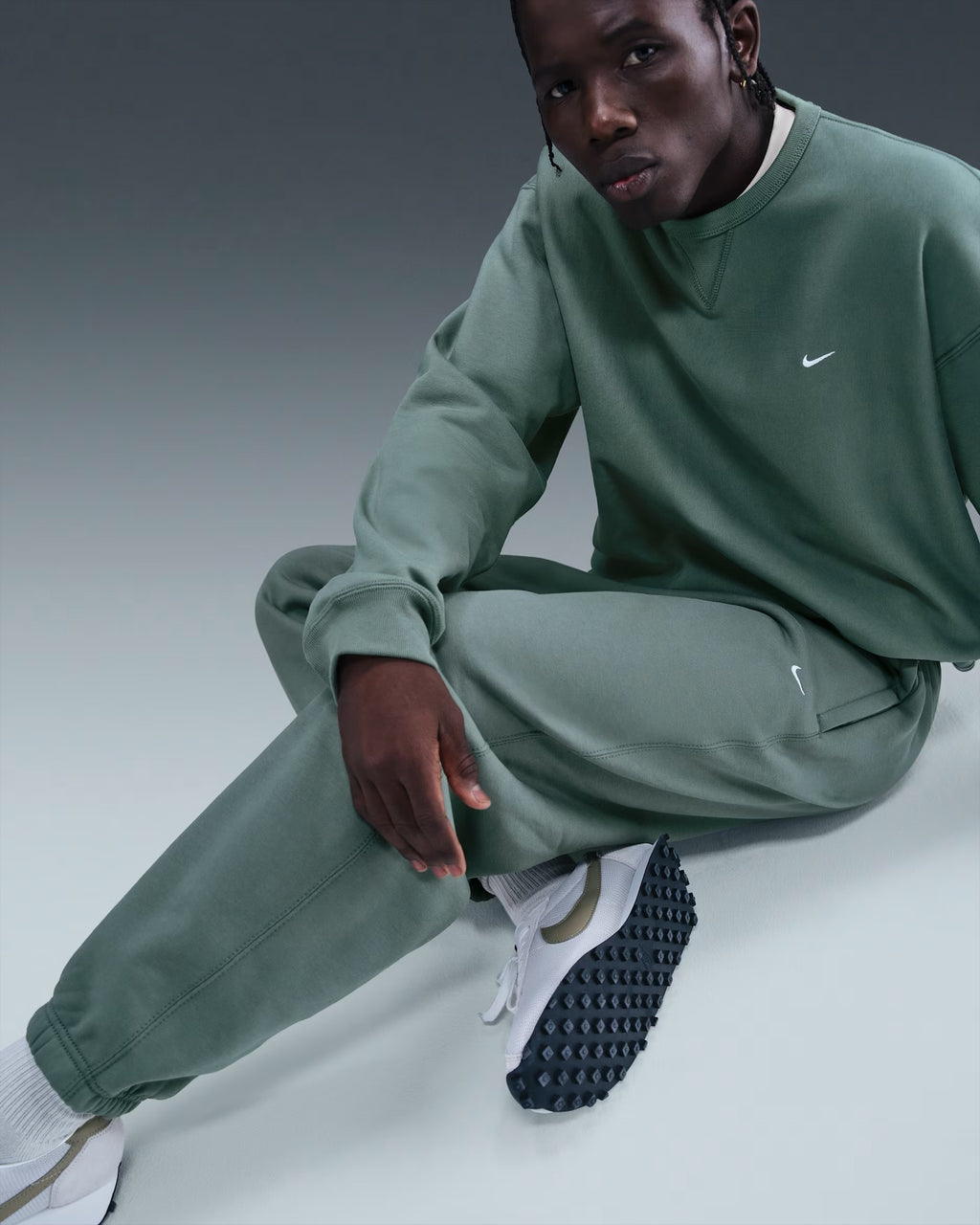 Pantalon à Revers en Fleece