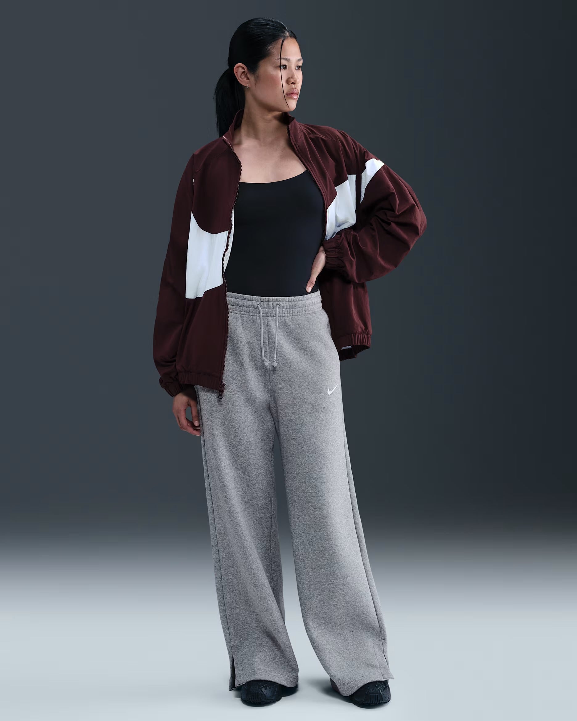 Pantalon Taille Haute à Jambes Larges