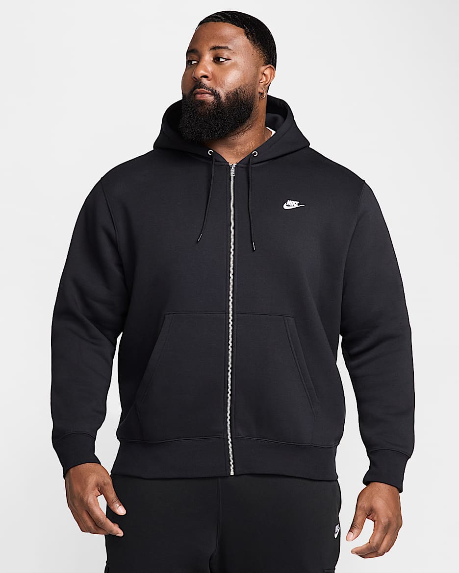 Sweat à capuche en tissu Fleece à zip