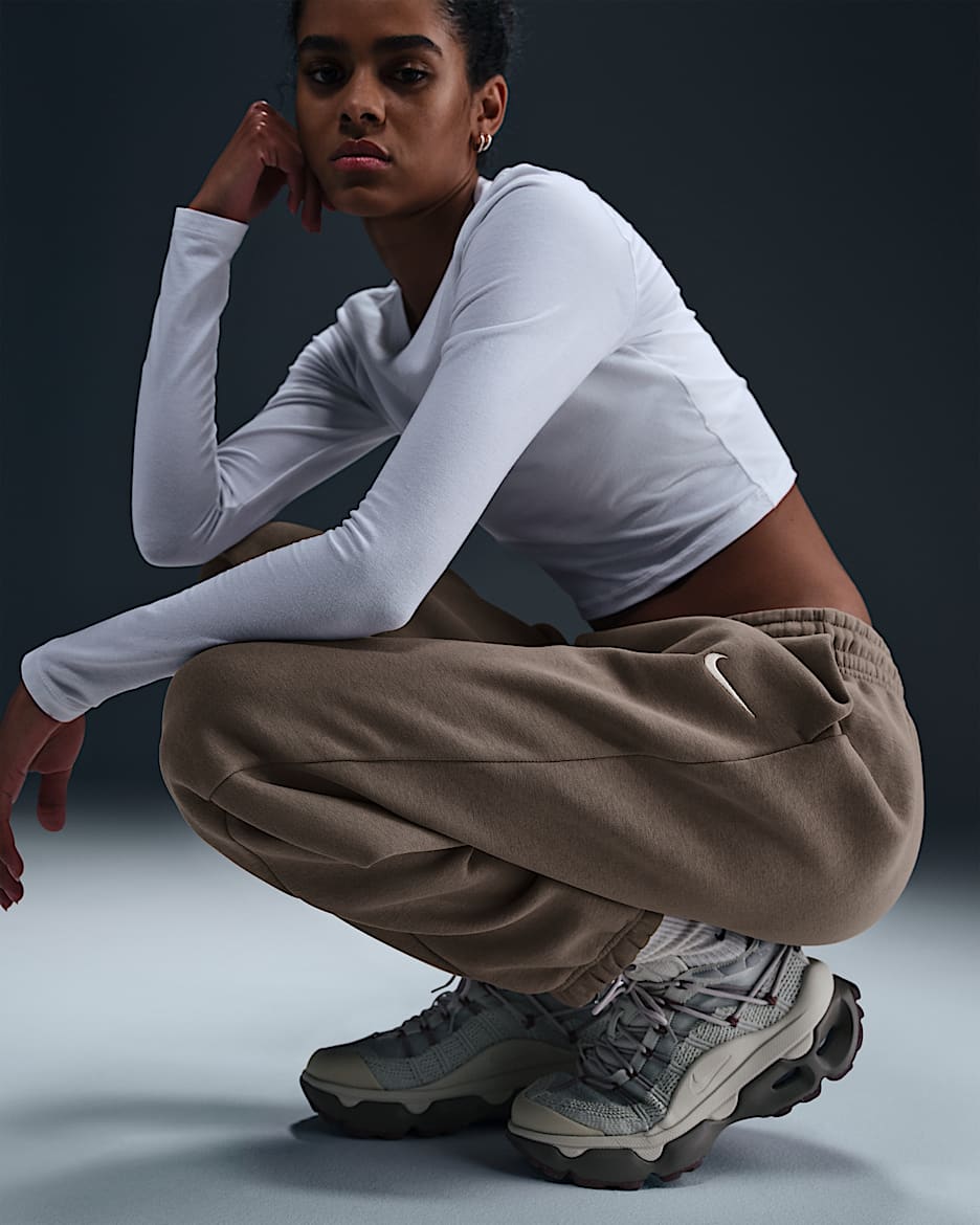 Pantalon de survêtement oversize à taille haute