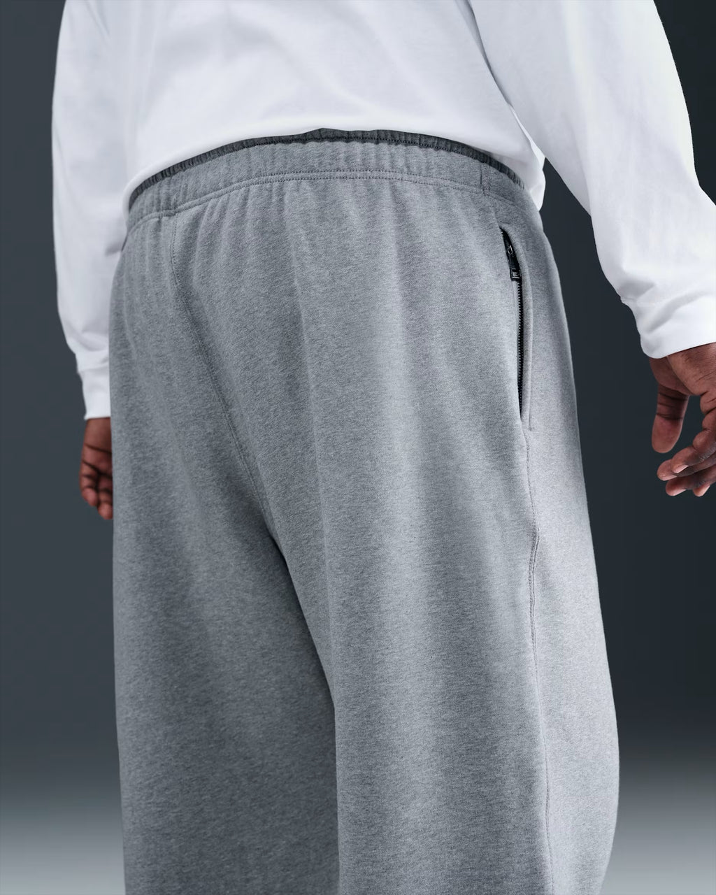 Pantalon à Revers en Fleece