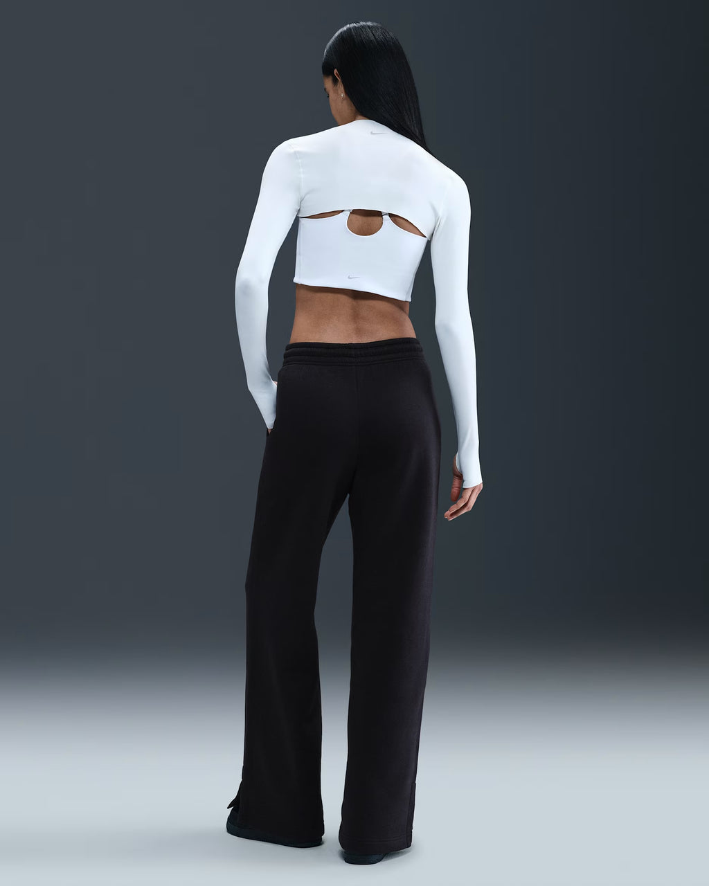 Pantalon Taille Haute à Jambes Larges