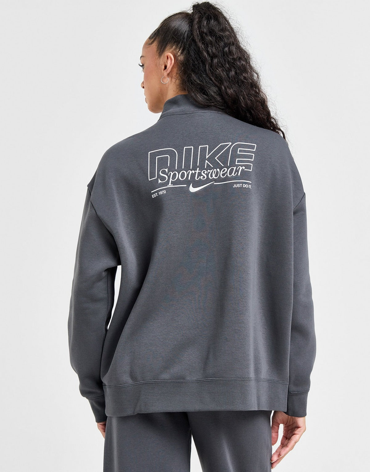 Nike Haut Zippé Oversize Swoosh