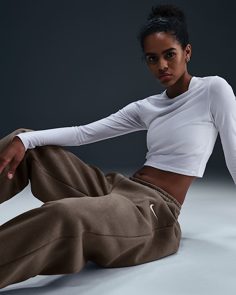 Pantalon de survêtement oversize à taille haute
