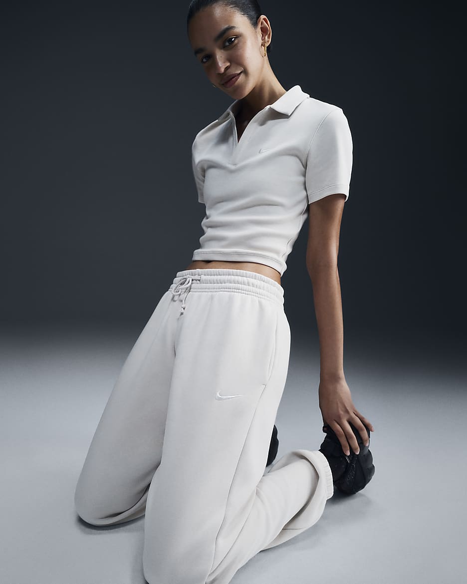 Pantalon de survêtement oversize à taille haute