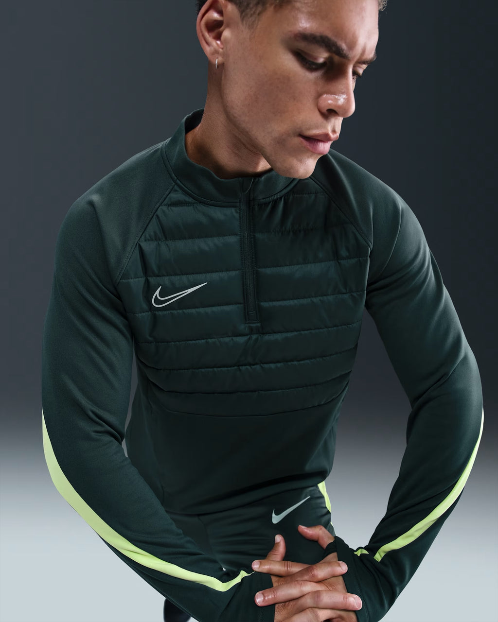 Haut de foot à demi-zip Therma-FIT