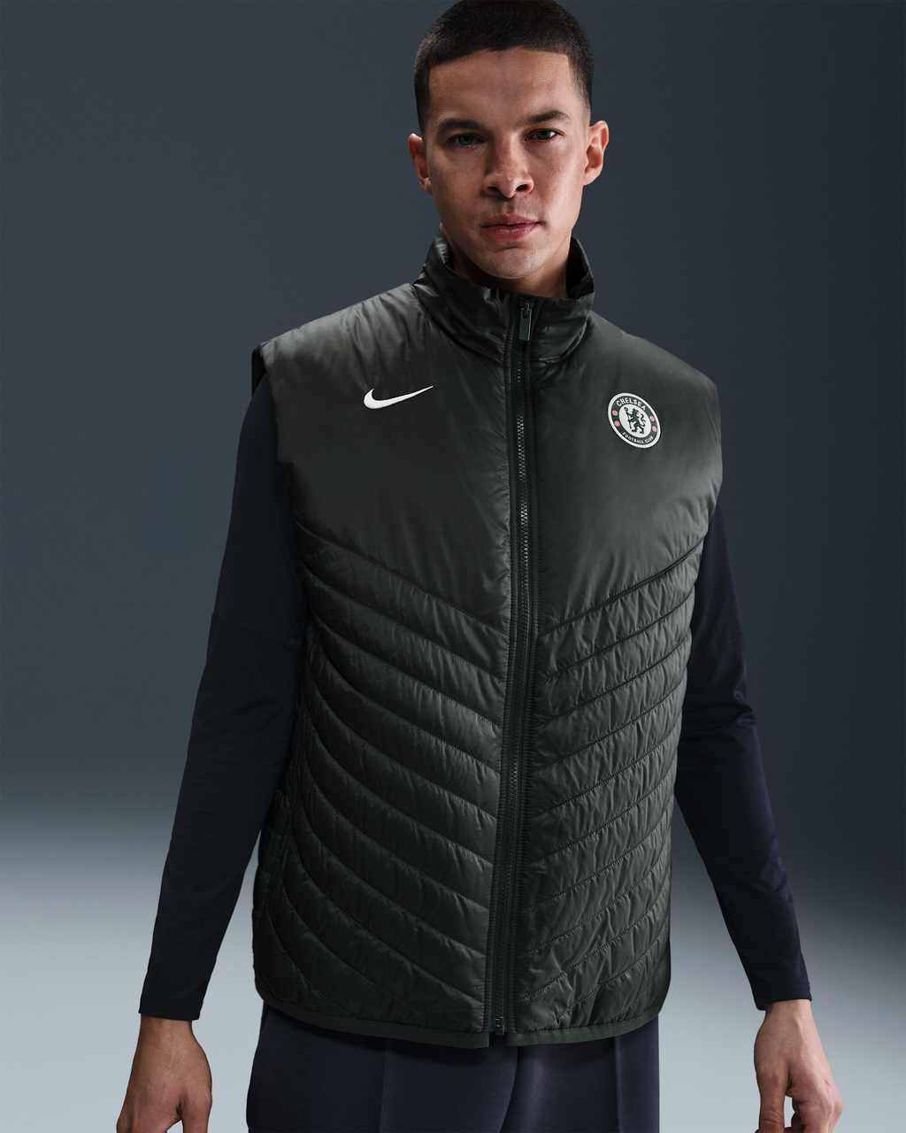 Doudoune sans manches de foot d'épaisseur moyenne Nike Therma-FIT