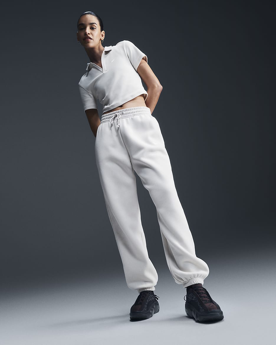 Pantalon de survêtement oversize à taille haute