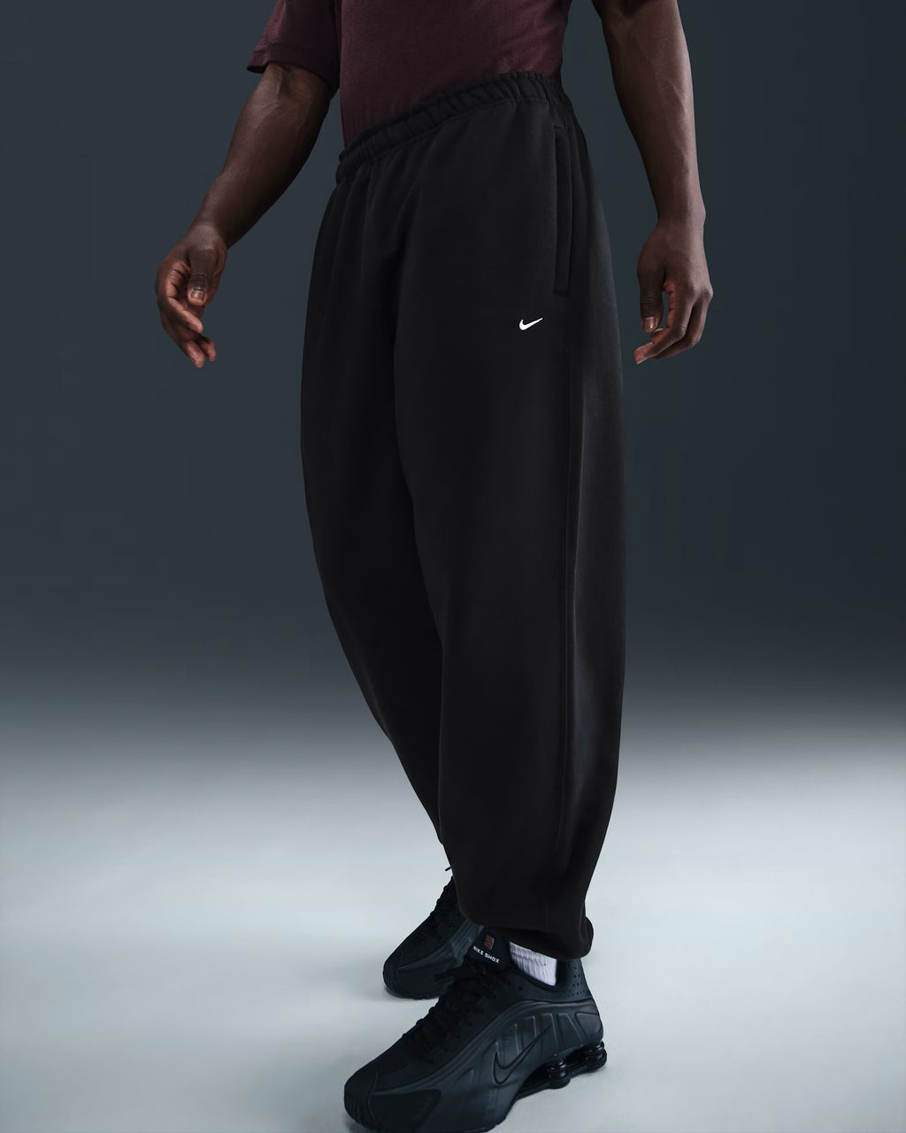 Pantalon à Revers en Fleece