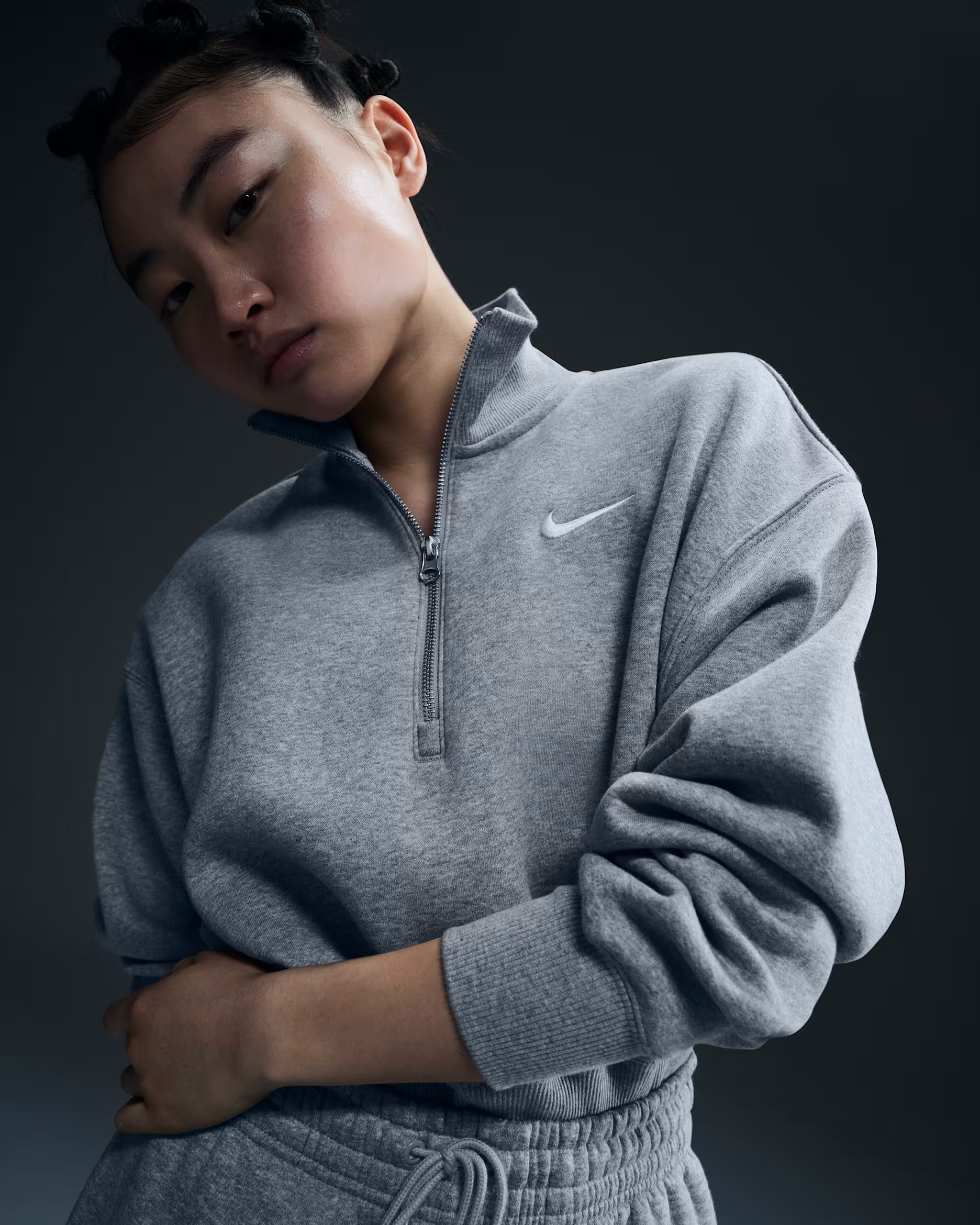 Sweat Court à 1/4 De Zip