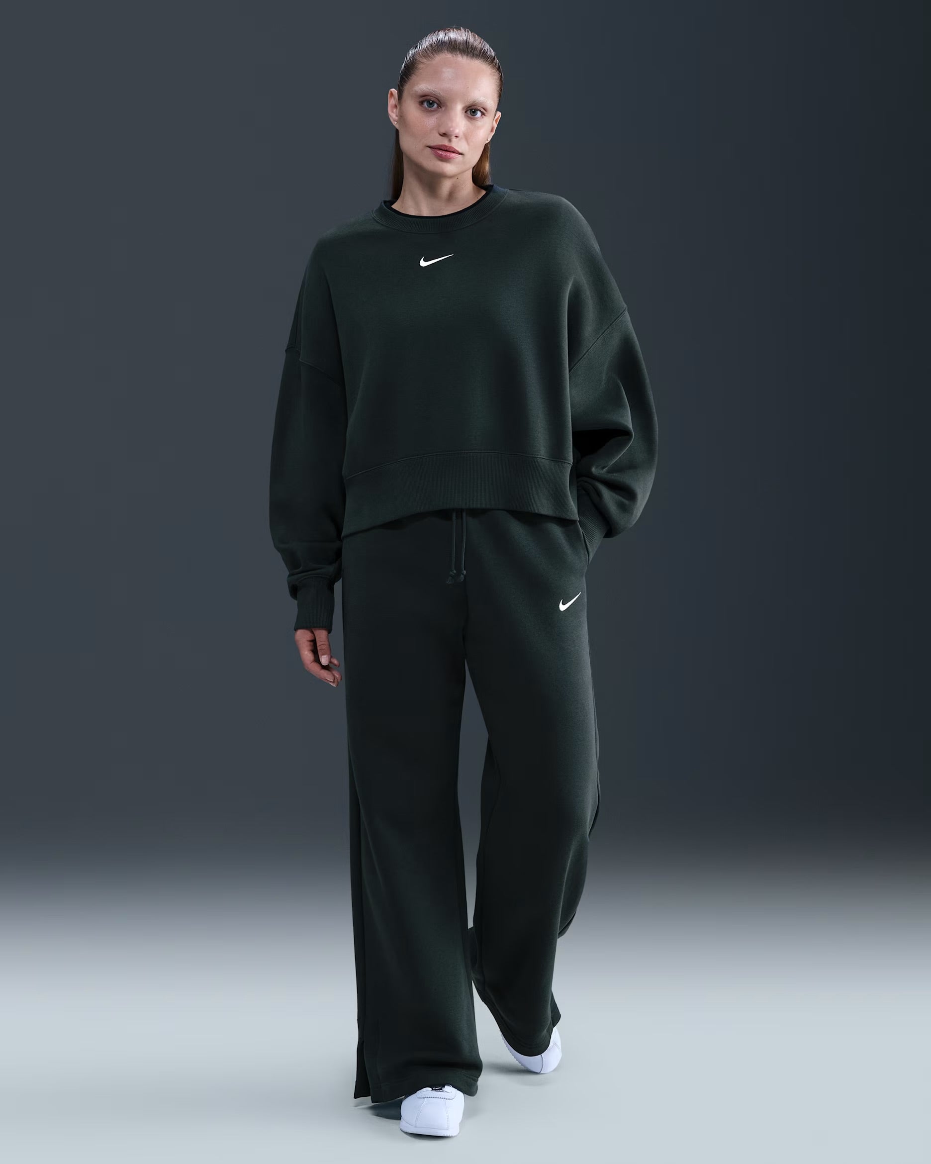 Pantalon Taille Haute à Jambes Larges