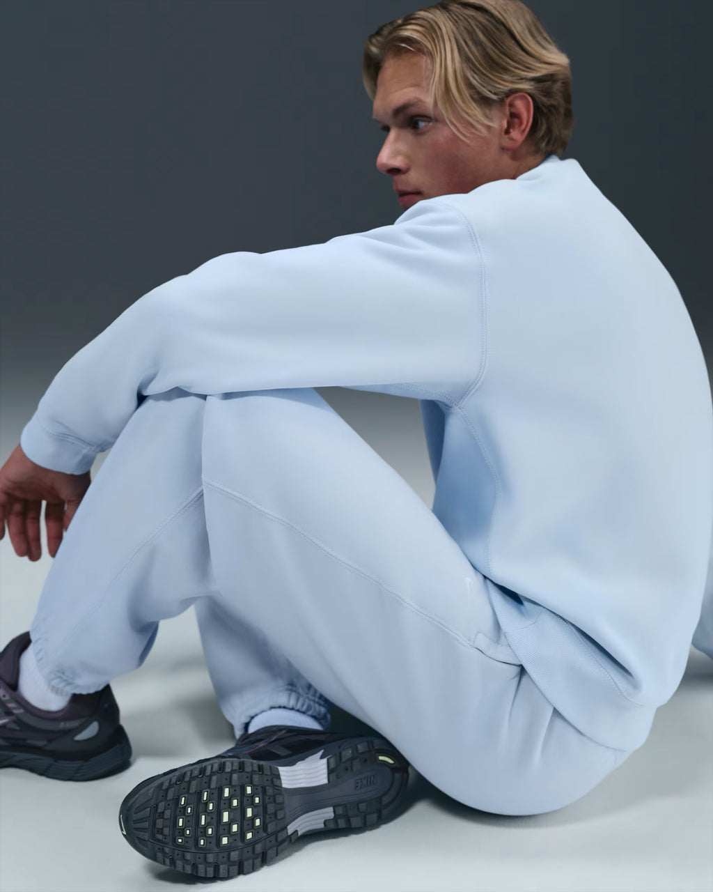 Pantalon à Revers en Fleece