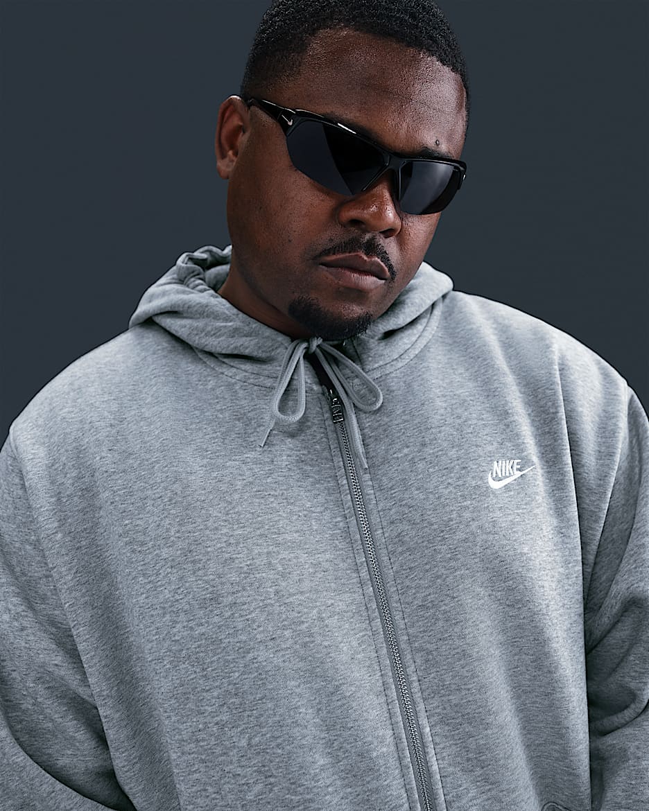 Sweat à capuche en tissu Fleece à zip