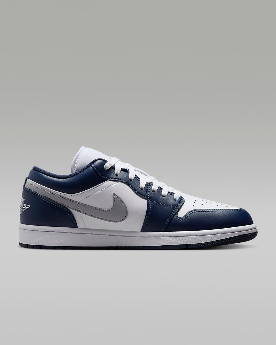 Air Jordan 1 Low - Blanc / Bleu