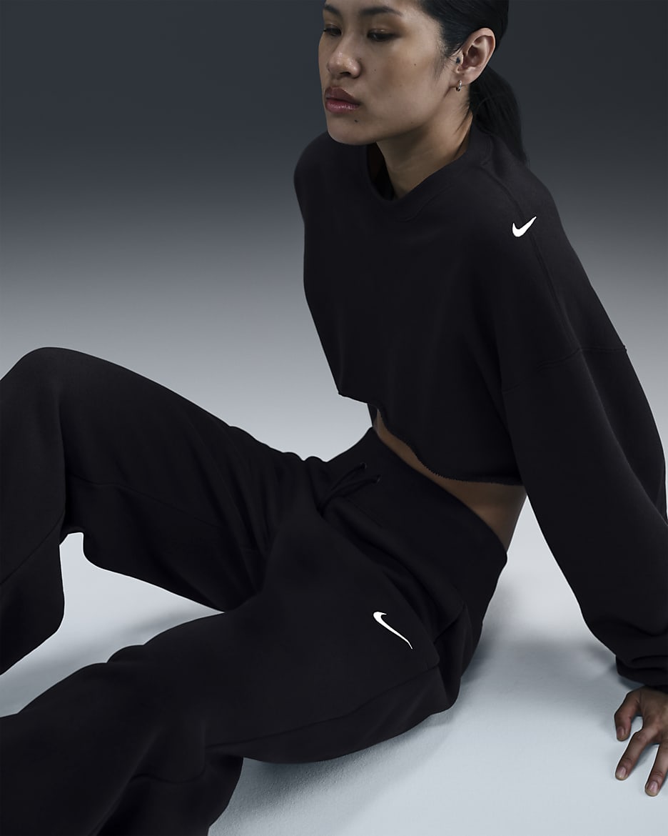 Pantalon De Survêtement Ample à Taille Haute