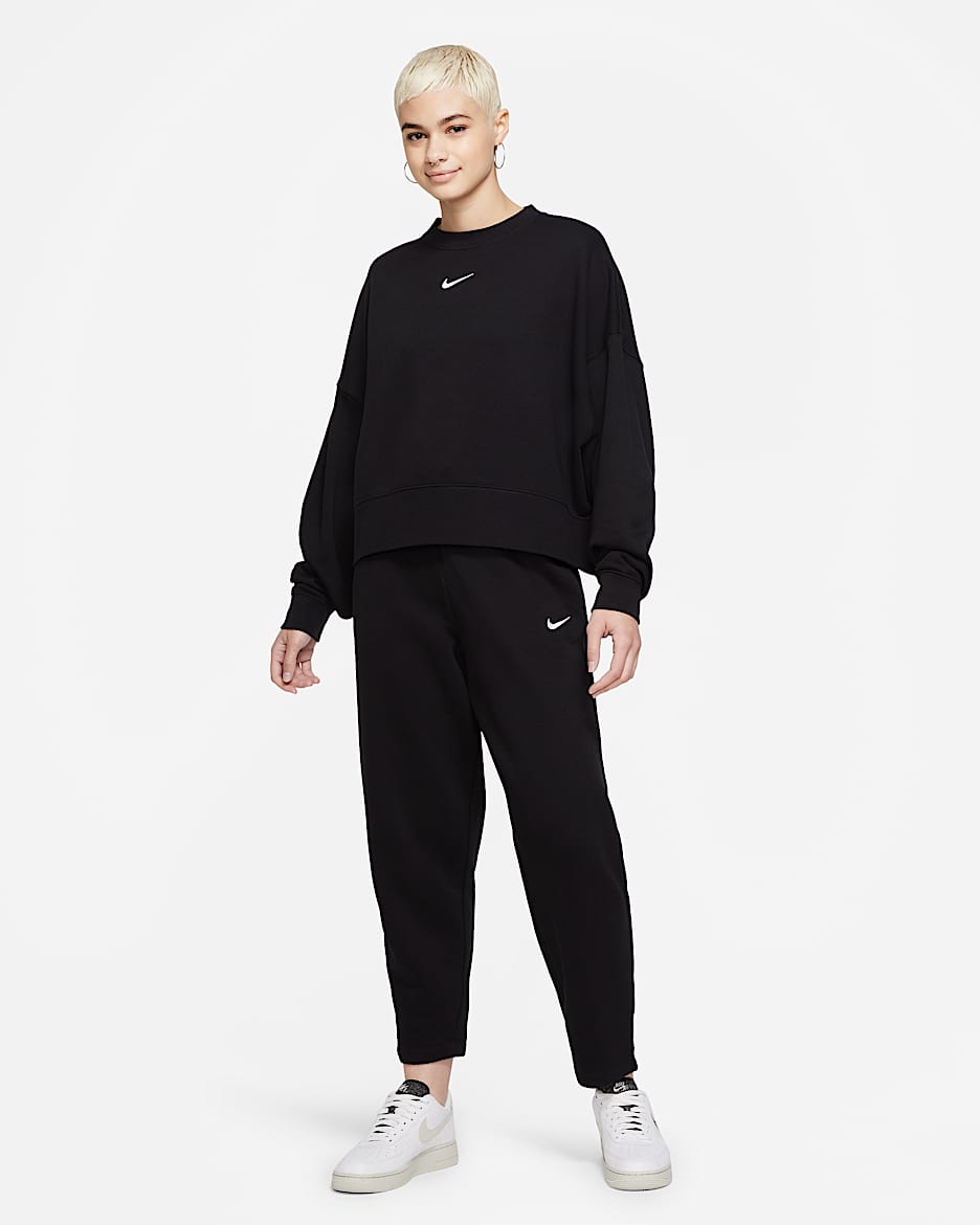Sweat shirt ras-du-cou oversize en tissu Fleece
