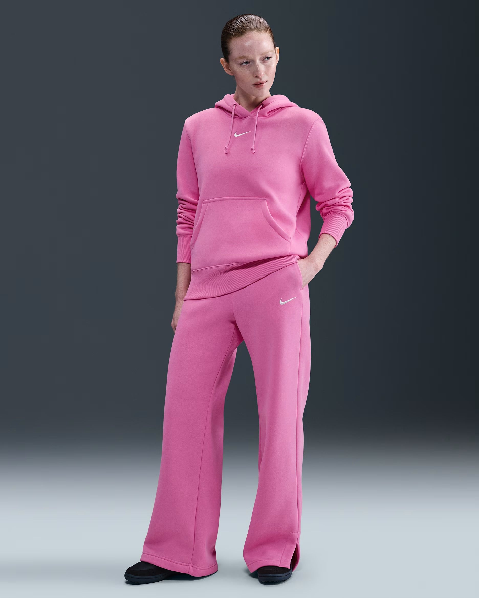 Pantalon Taille Haute à Jambes Larges