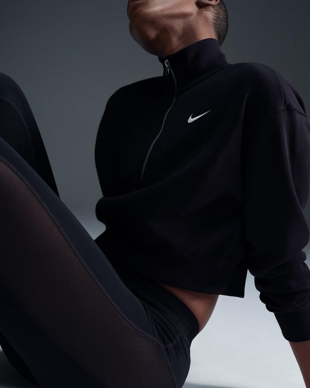 Sweat Court à 1/4 De Zip