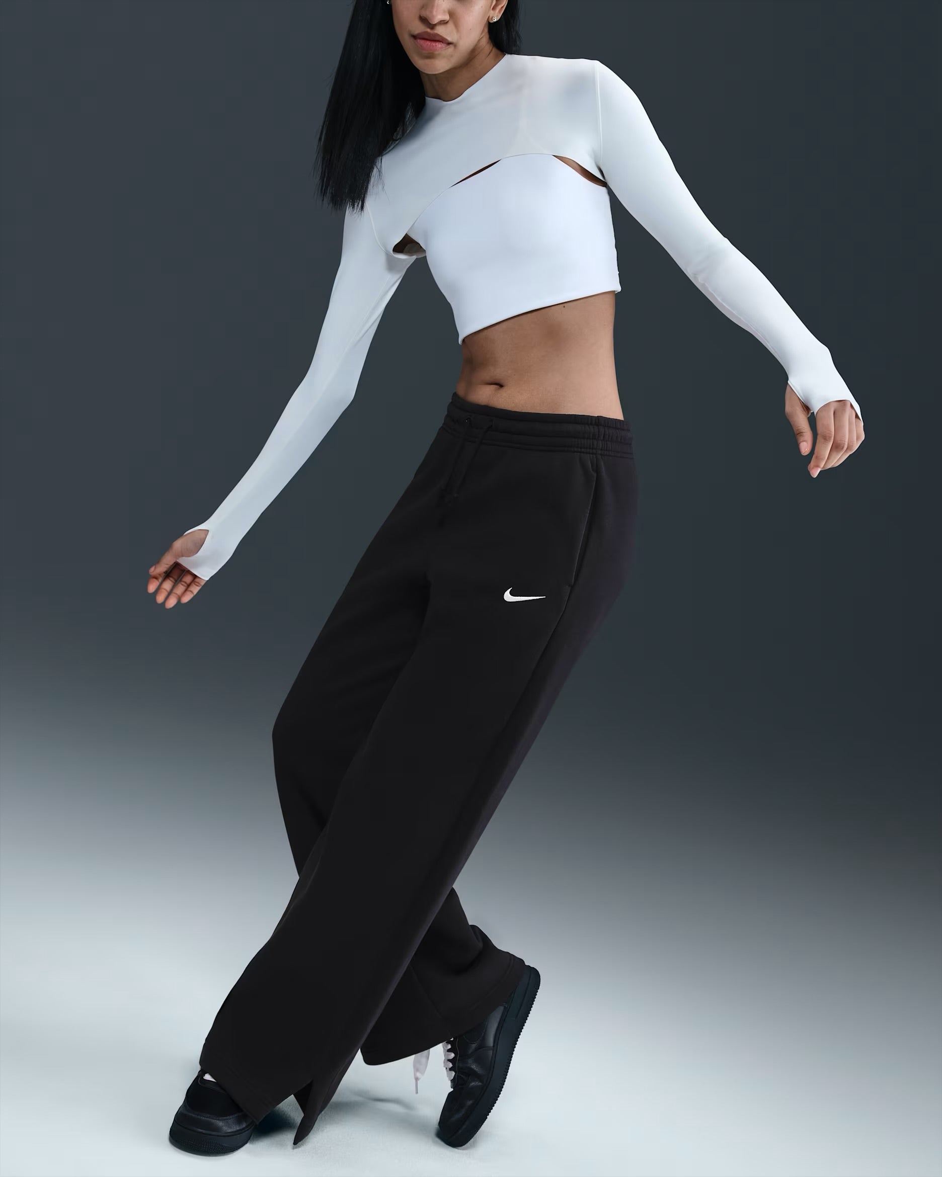 Pantalon Taille Haute à Jambes Larges