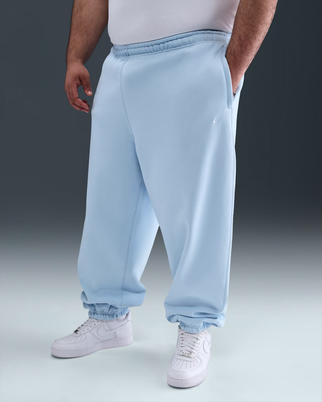 Pantalon à Revers en Fleece