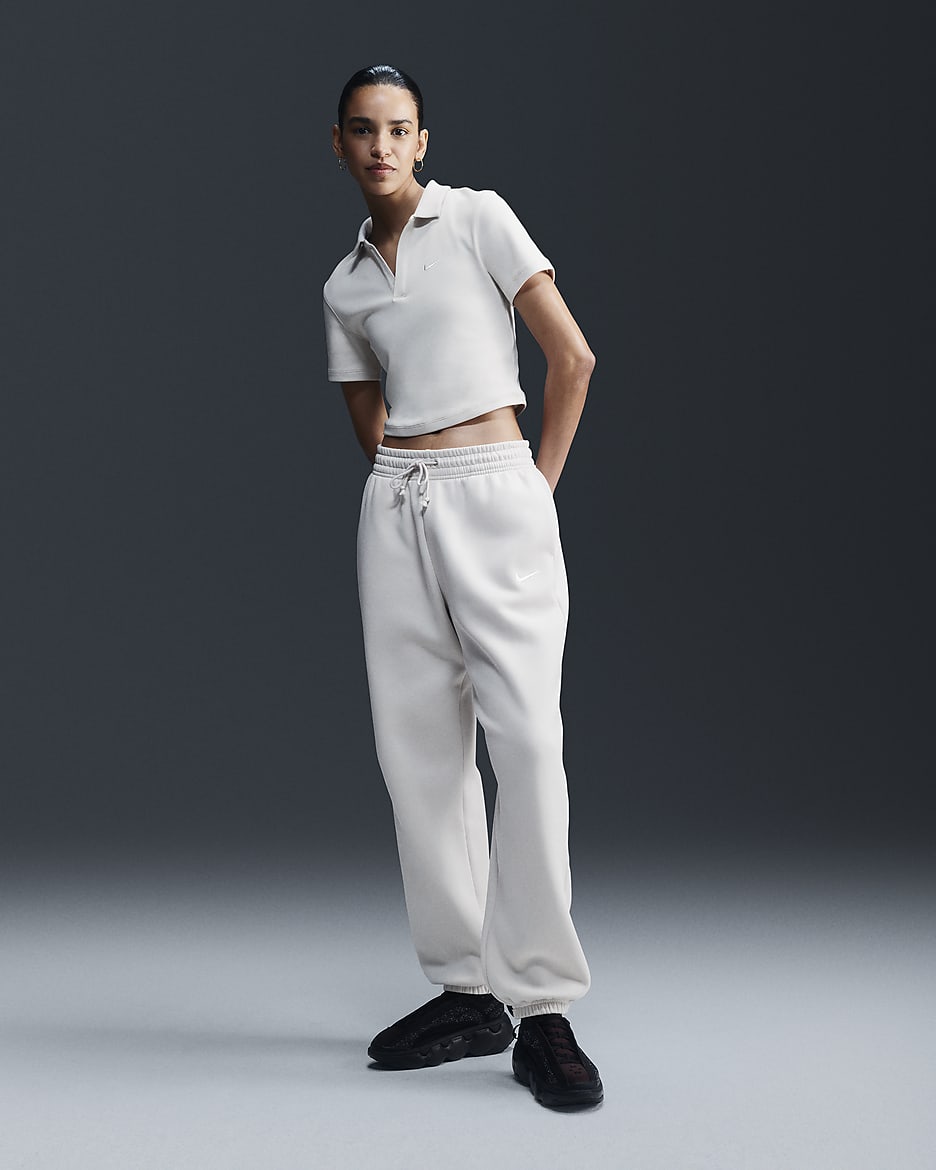 Pantalon de survêtement oversize à taille haute