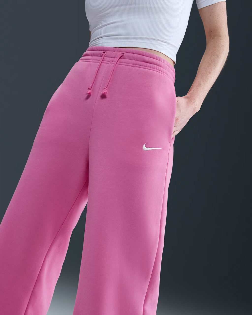 Pantalon Taille Haute à Jambes Larges
