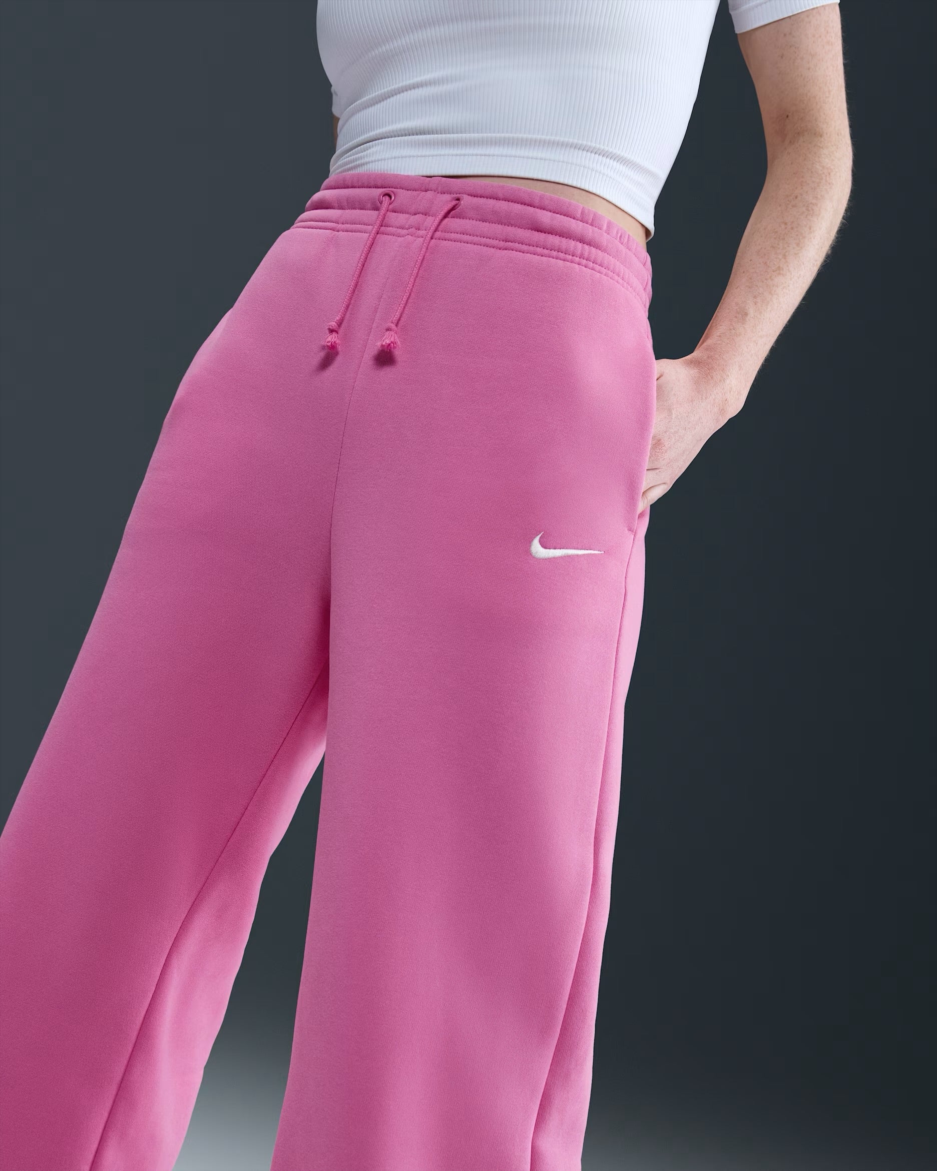 Pantalon Taille Haute à Jambes Larges