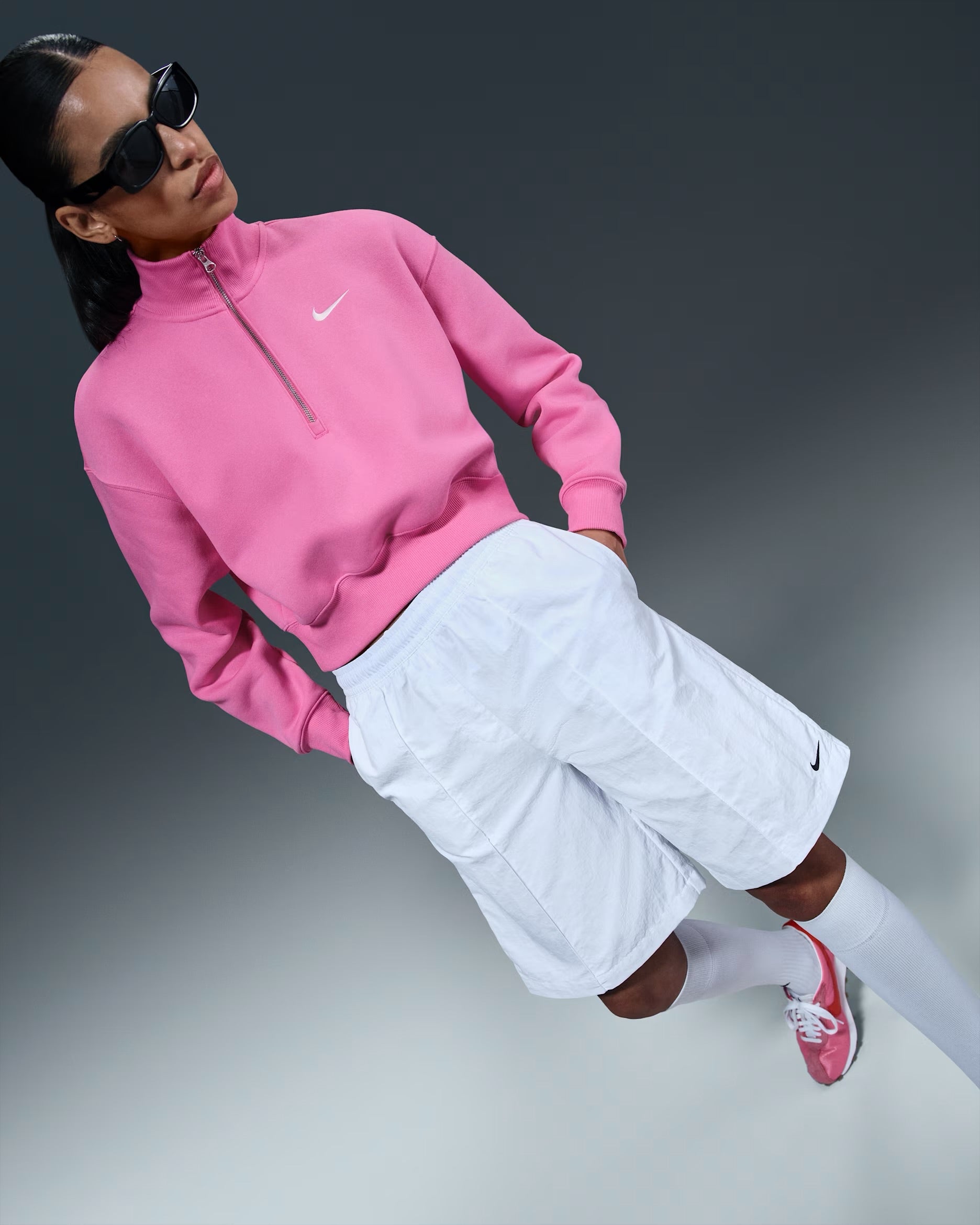 Sweat Court à 1/4 De Zip