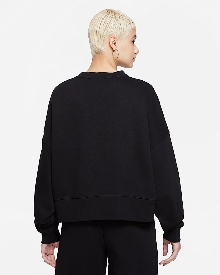 Sweat shirt ras-du-cou oversize en tissu Fleece