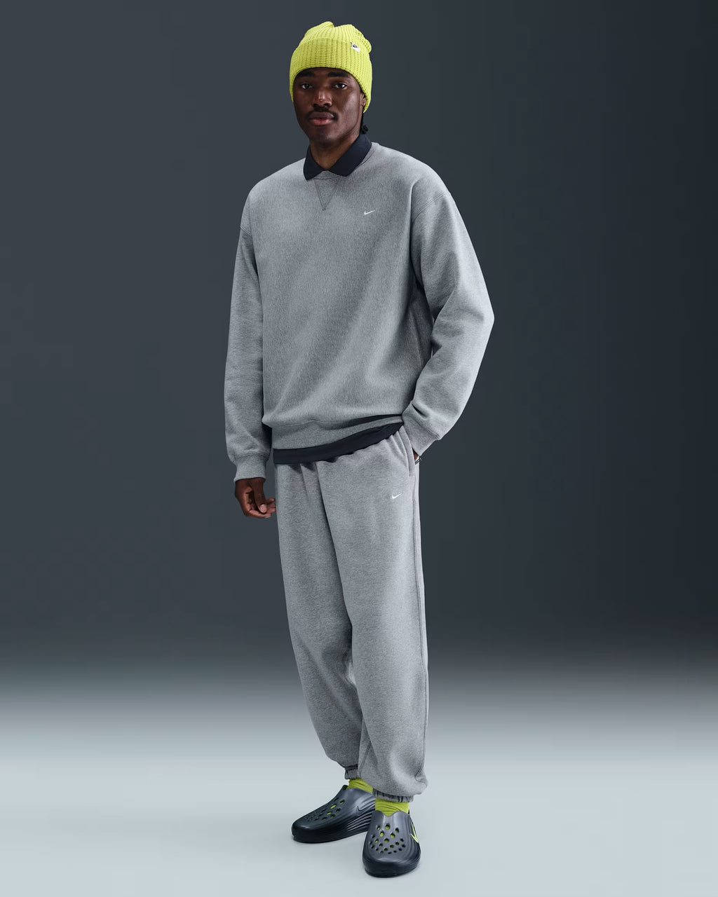 Pantalon à Revers en Fleece