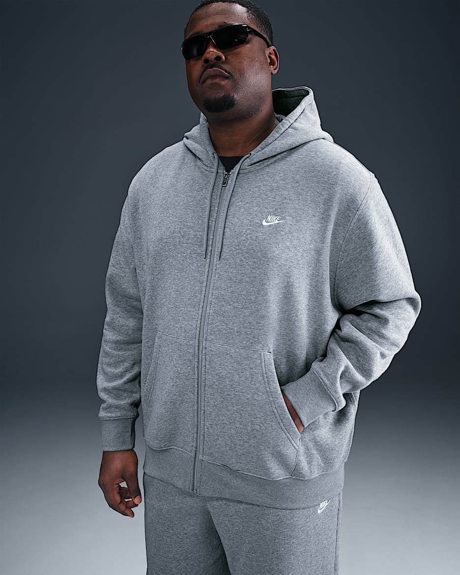 Sweat à capuche en tissu Fleece à zip