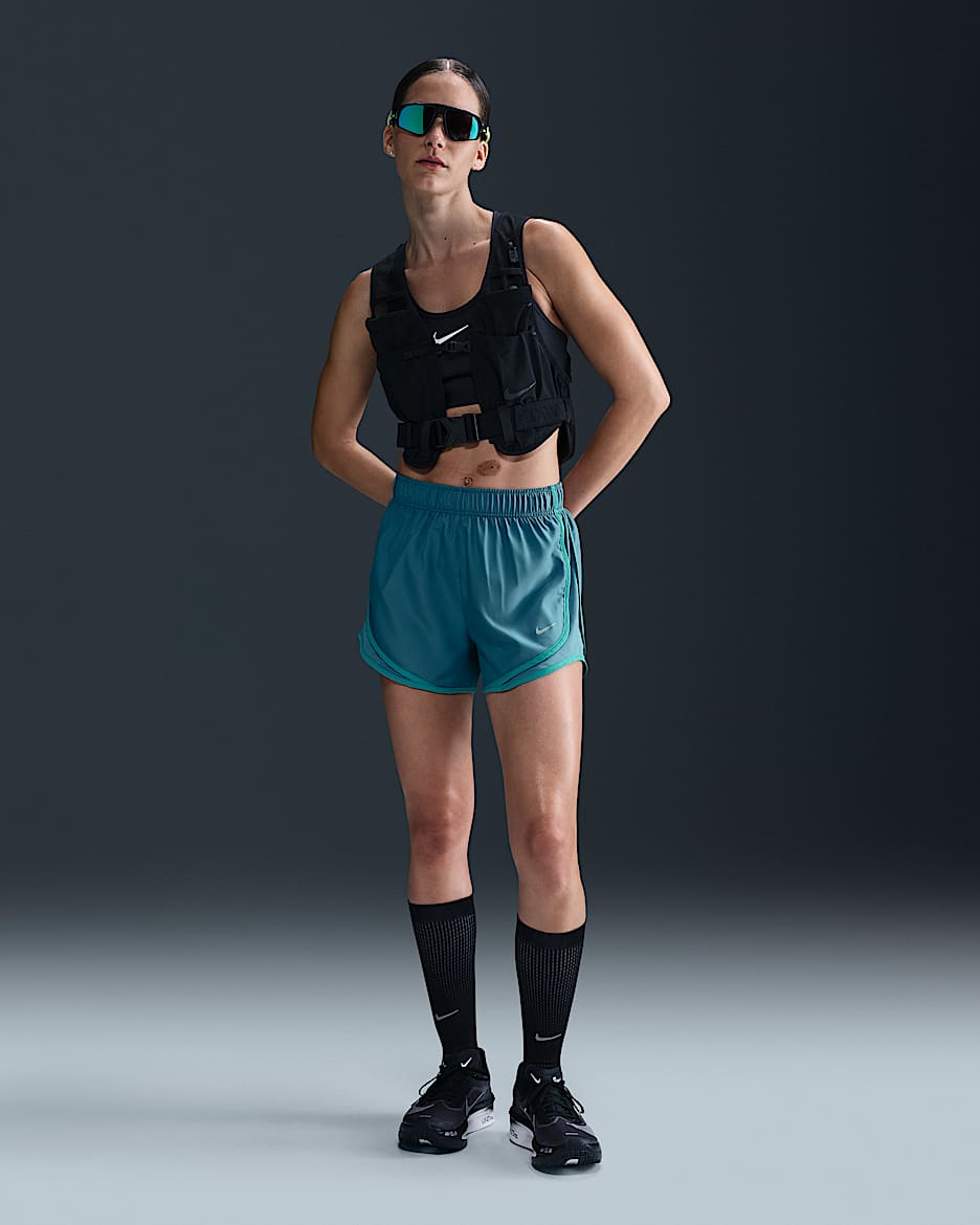 Short de running Dri-Fit taille mi-haute avec sous-short intégré