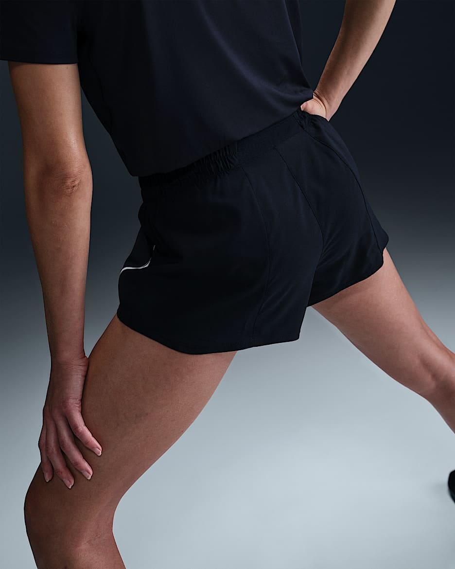 Short de running Dri-Fit taille mi-haute avec sous-short intégré
